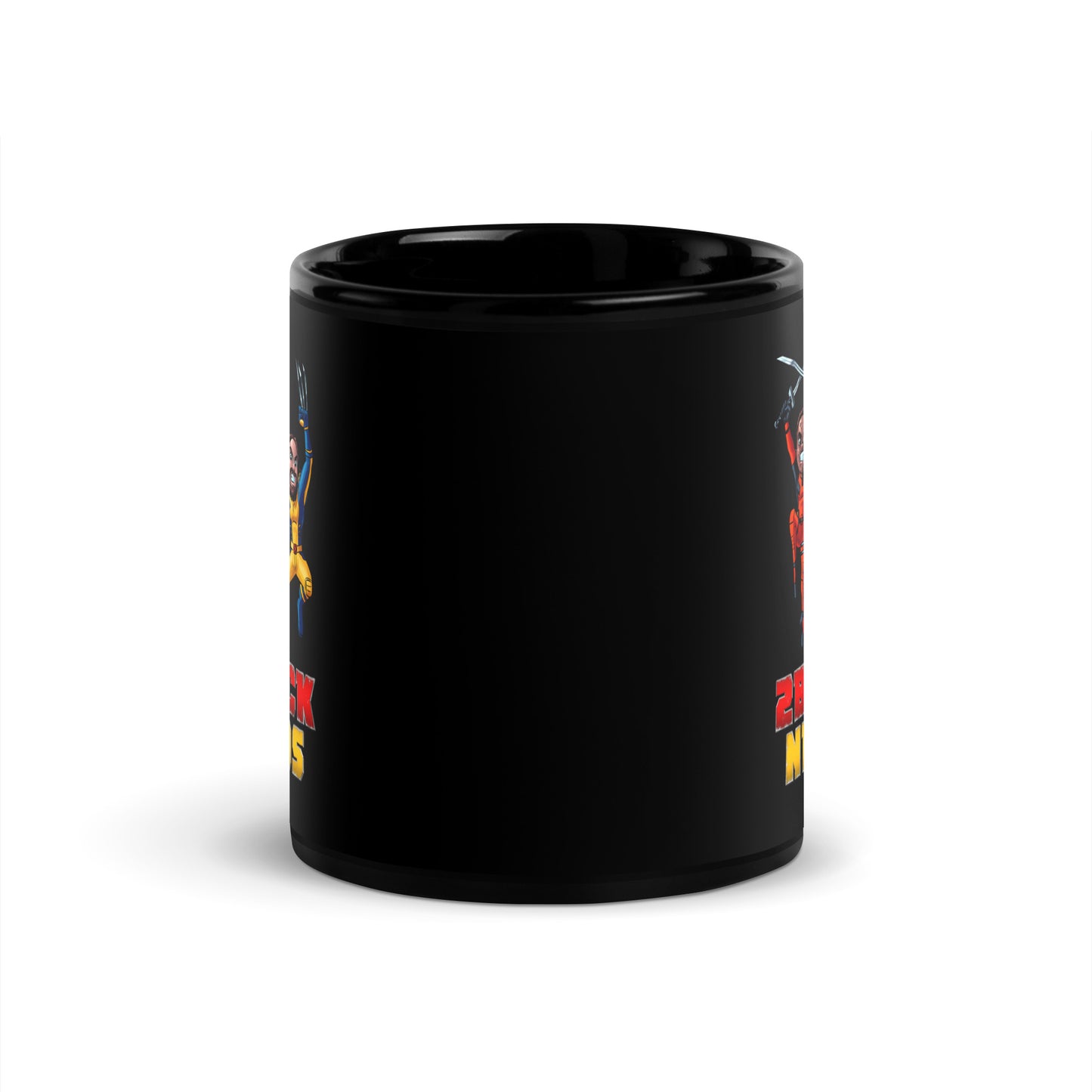 2BM Black Glossy Mug