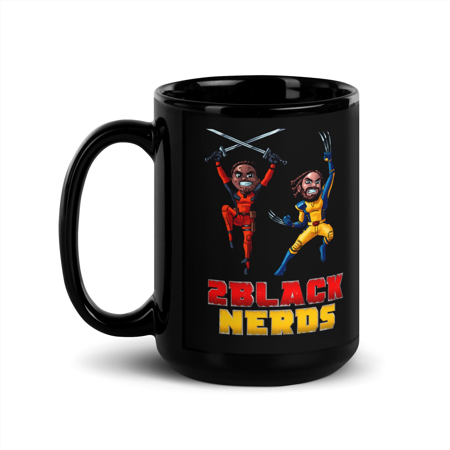 2BM Black Glossy Mug