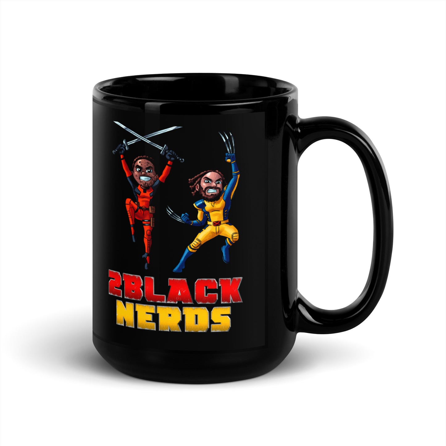 2BM Black Glossy Mug