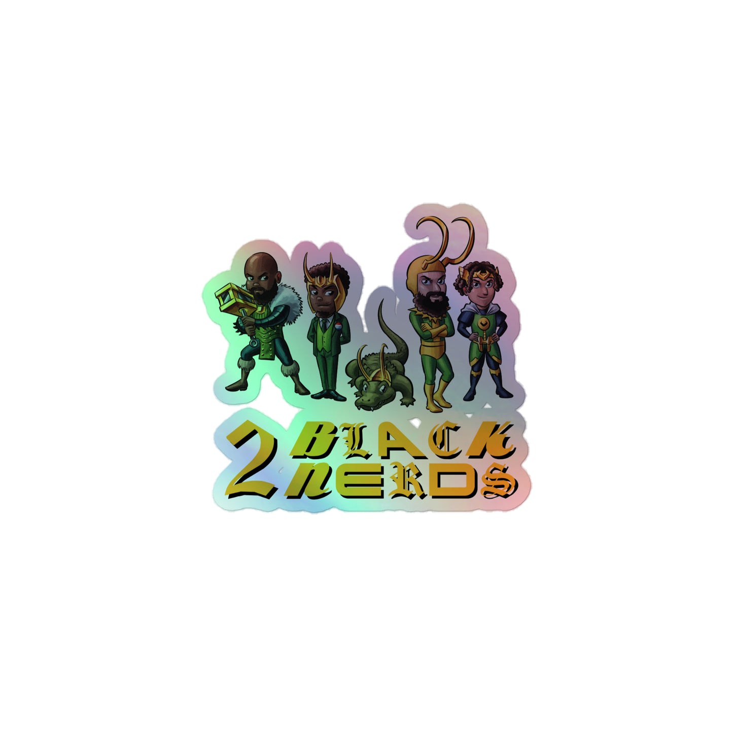 Nerds of Mischief Holographic stickers