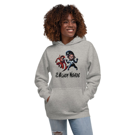 2 Black Symbiotes Unisex Hoodie (Black Text)